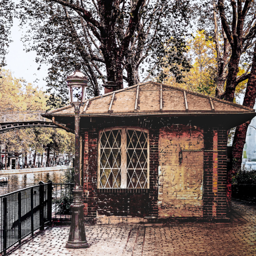 Baraque aux bords du canal St Martin