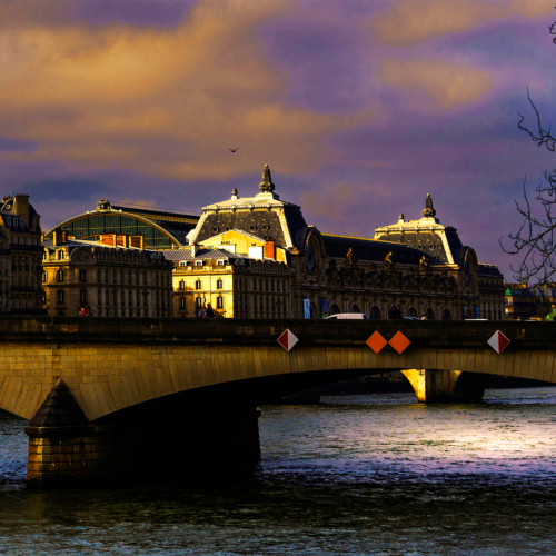 Musée d'Orsay au couché de soleil